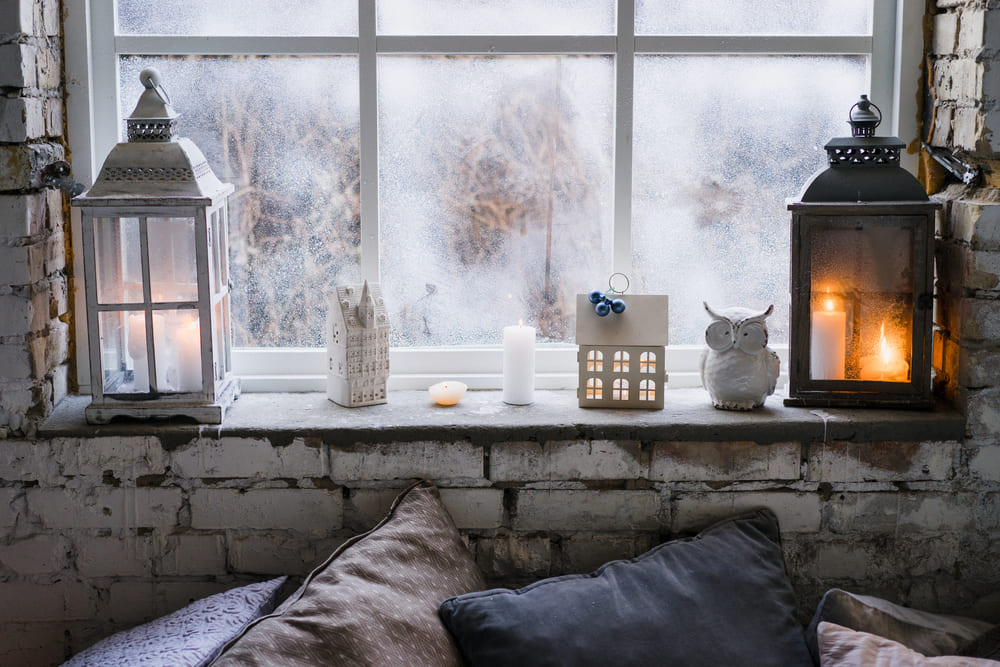 gezellige sfeer en kerst geuren in de veranda